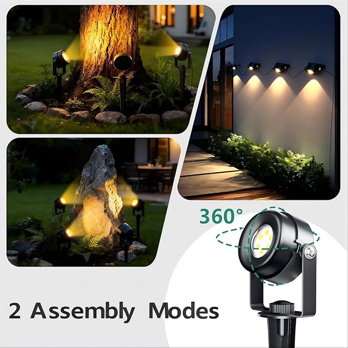 HISTAR Low Voltage Landscape Lighting with Bluetooth App Control & Remote, Outdoor Spot Lights for Fence Tree | Lumora