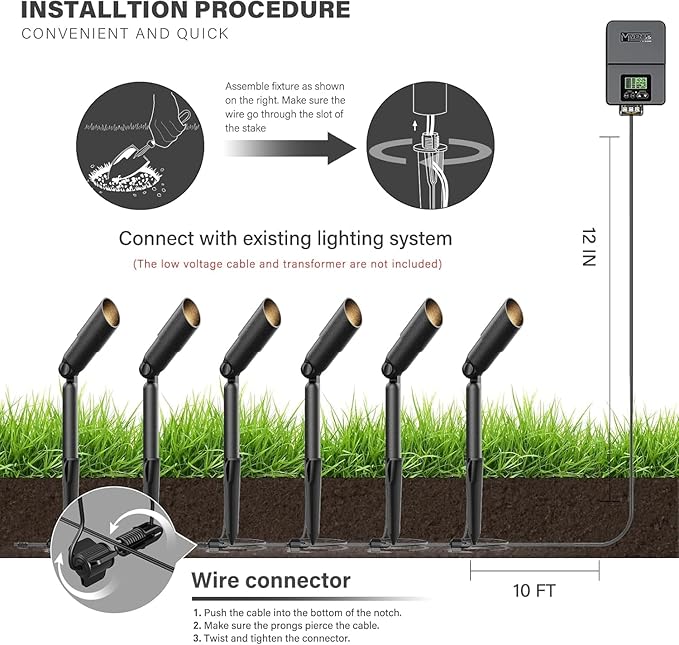 VENUS MANUFACTURING 16 Pack Low Voltage LED Spotlight 12V Outdoor Spot Lights Landscape Lighting 3 Watt 3000K Warm | Lumora