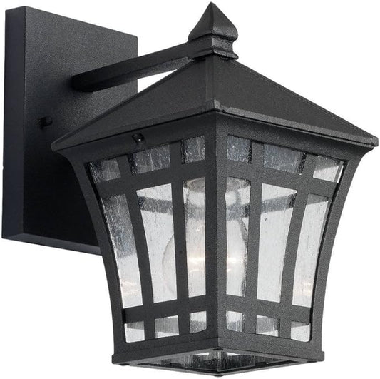 Generation Lighting 88131-12 Herrington One - Light Outdoor Wall Lantern Outside Fixture, Black