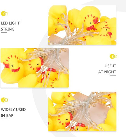 Uonlytech Thanksgiving String Lights Chicken Lamp String LED Fall Lights for Autumn Harvest Halloween Party Decor