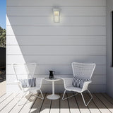 GLOBE Electric 44880 Bowie 1-Light LED Integrated Outdoor Wall Sconce, Galvanized Steel, Bulb Not Included | Lumora
