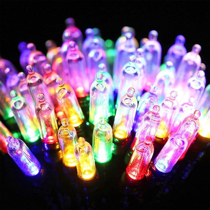 Jnaurb Battery Christmas Lights, 33ft 100 LED Christmas Decorative Lights with 8 Modes & Timer, Waterproof Battery | Lumora