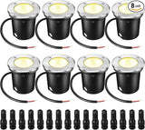 Yahenda 8 Sets Low Voltage Landscape Lights 5W LED Warm White Outdoor Waterproof Deck Lights with Connectors | Lumora