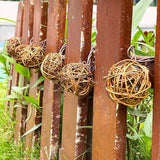 Rattan Ball String Lights Plug in Fairy Lights for Thanksgiving Decorations Indoor Outdoor Patio Garden Balcony | Lumora
