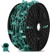 Brightever Commercial 500 FT C9 Christmas LED Lights String Outdoor, E17 Christmas Light Sockets Set Spool, C9 | Lumora