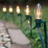 Wintergreen Lighting C9/E17 Light Stringer, 12' Socket Spacing, Outdoor Patio String Light, Fits C9/E17 Size | Lumora