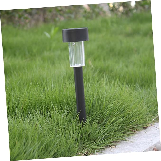NUOBESTY 10Pcs Solar Powered Landscape Lights LED Garden Lamp for Pathway and Driveway Outdoor Lighting for Patio and Events White Light