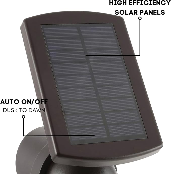 Energizer Solar Spot Lights Outdoor - 45 Lumen Solar Outdoor Lights with Smart Focus - Auto On/Off Solar Lights | Lumora