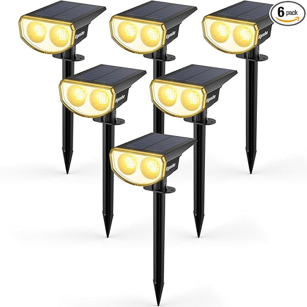Kyosho Solar Spot Lights Outdoor, IP67 Waterproof 38 LED Solar Powered Landscape Spotlights for Yard, Garden | Lumora