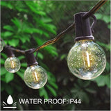 Festoon Outdoor String Lights Mains Powered 50FT G40 25+2 LED Replacement Bulbs, Garden Lights with Indoor & | Lumora