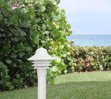 Solus Nautical Outdoor Post Top Light – Bollard Fixture for 3" Pole with LED Bulb, Black or White Finish | Lumora