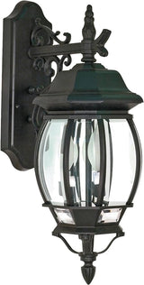 Nuvo 60/893 Three Light Outdoor Wall Mount, UNKNOWN, Black | Lumora