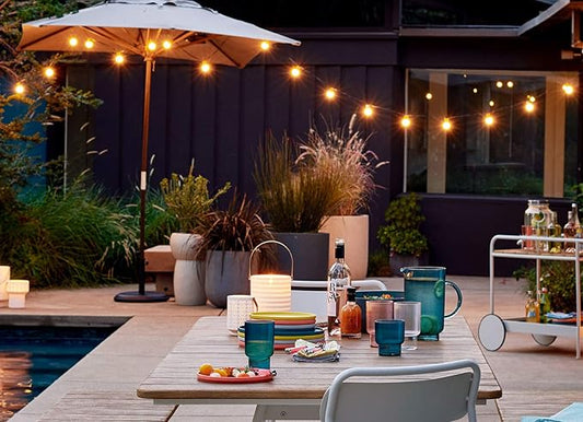 String Lights, LED G40 Globe Waterproof String Light with 25 Bulbs-UL Listd for Indoor/Outdoor Commercial Decor Use Weatherproof Light Tents Market CafePorch Backyard Bistro Party