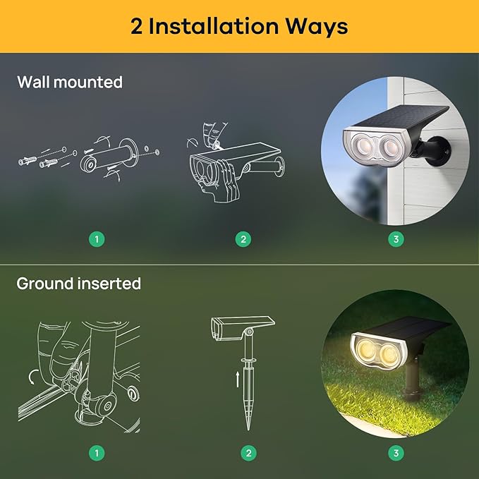 Linkind Solar Lights Outdoor StarRayS, Bright Solar Spot Lights Outdoor, IP67 Waterproof Spotlights for Landscape | Lumora