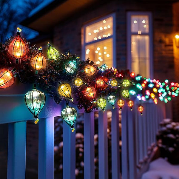 11FT Multicolor String Lights with 10 Bulbs，UL Listed Connectable Waterproof Decorative LED Fairy Hanging Curtain | Lumora