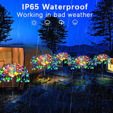 4 Pack Outdoor Solar Lights, Solar Garden Lights Bigger Firework Fairy Lights, Waterproof Outdoor Lights - Bigger | Lumora
