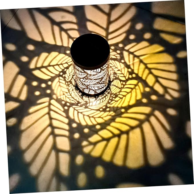 POPETPOP Solar Pathway Light with Hollowed Lampshade Led Outdoor Garden Light for Landscape Decoration Energy-efficient Solar-Powered Illumination for Parks and Courtyards