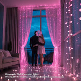 100 LED Pink Fairy Lights, 33ft Plug-in Decorative String Lights with 8 Modes for Indoor Outdoor Bedroom Wall Tree | Lumora
