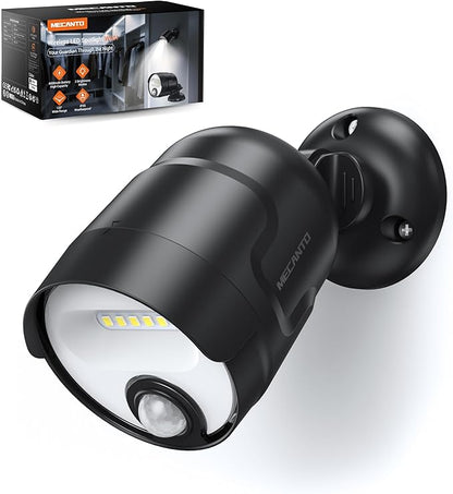 Battery Operated Motion Sensor Light Outdoor, 4000mAh Rechargeable 600 Lumen Battery Powered Spotlight Outdoor Waterproof for Porch, Garage, House(Non-Solar)