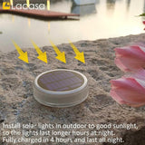 Lacasa Solar Deck Lights, 4 Pack 30LM Outdoor Solar Powered Step Lights, LED Dock Lights Warm White 2700K Light up | Lumora