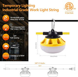 50FT Construction String Lights LED Industrial Grade Best for Construction Sites, Renovation, Walkways,Patio，Mine | Lumora