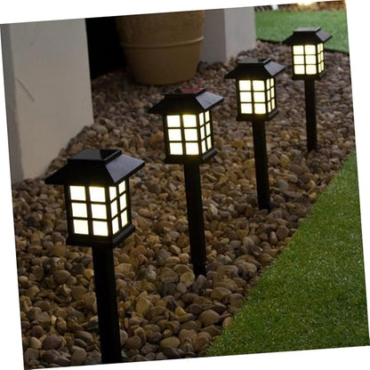 Angoily LED Solar Step Light Outdoor 5PCS Solar Pathway Lights Waterproof Solar Garden Lights Solar Powered Landscape Lights for Yard Walkway Patio