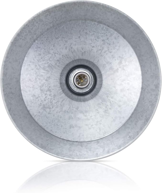10in. Galvanized Finish Angle Shade Gooseneck Sign Light Fixture With 22in. Long Extension Arm - Wall Sconce | Lumora