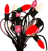 EST. LEE DISPLAY L D 1902 Indoor ＆ Outdoor String Light C7 Ceramic Christmas Steady Replacement Bulbs (Valentine' | Lumora