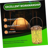 balacoo 1Pc Solar-Powered Hollowed Out Pattern Projection Lantern with Handle Outdoor Lamp for Garden and Patio | Lumora