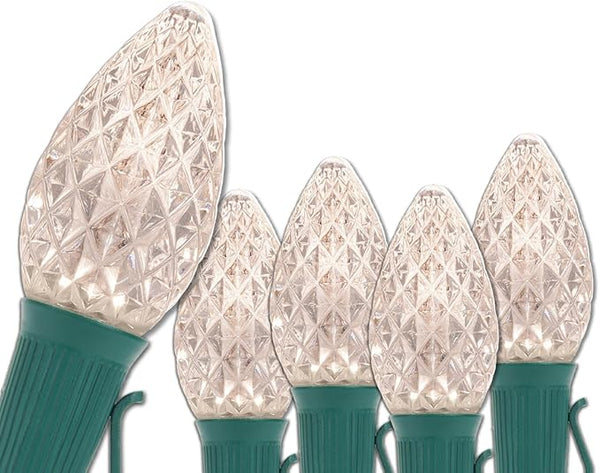 Wintergreen Lighting 25 C7 Opticore Commercial Warm White Christmas Lights - Outdoor LED Heavy Duty Bulbs for | Lumora