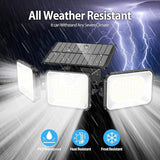 2 Pack 180 LED Solar Flood Light Outdoor,Motion Sensor Outdoor Lights,IP65 Waterproof,3 Adjustable Heads Outdoor | Lumora