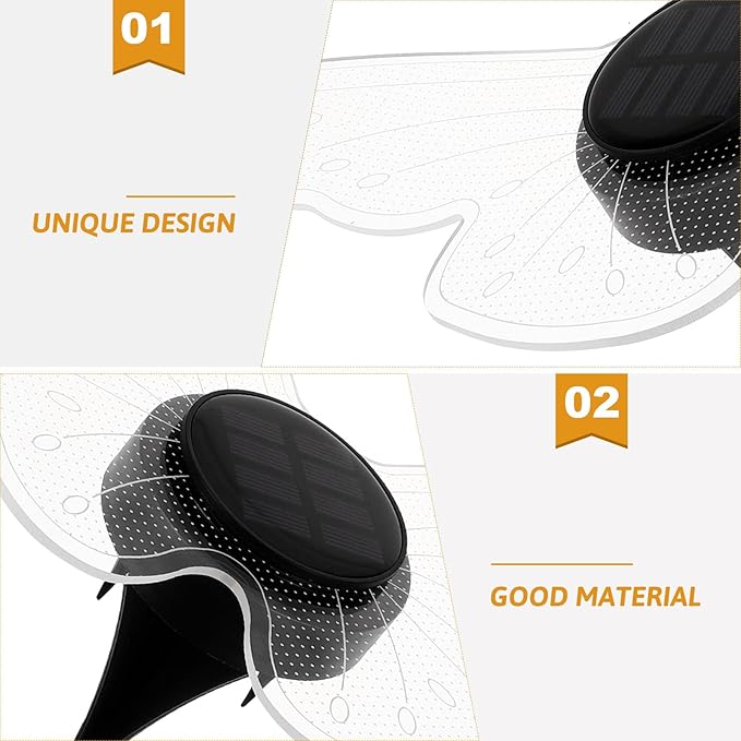 Solar Garden Stake Light Waterproof Acrylic Patio Solar Pathway Lamp Outdoor Yard Decorative In-ground Landscape | Lumora