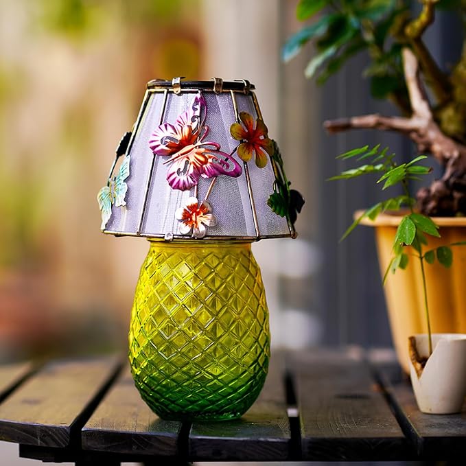 Butterfly Solar Garden Lights Outdoor Decor - Waterproof Tabletop Solar Lamp - Cordless Table Lamps for Garden | Lumora