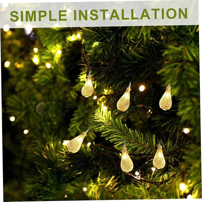 STOBAZA Wave Drop LED String Lights USB Indoor Outdoor Hanging Lights for Party Patio Holiday and Wedding Decor | Lumora