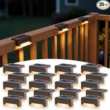 SOLPEX Solar Deck Lights, Solar Step Lights for Outside Waterproof Led Stair Light for Outdoor Fence, Balcony | Lumora