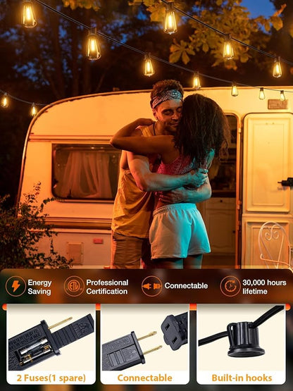 addlon Dimmer with 150 FT (3x50FT) Outdoor String Lights