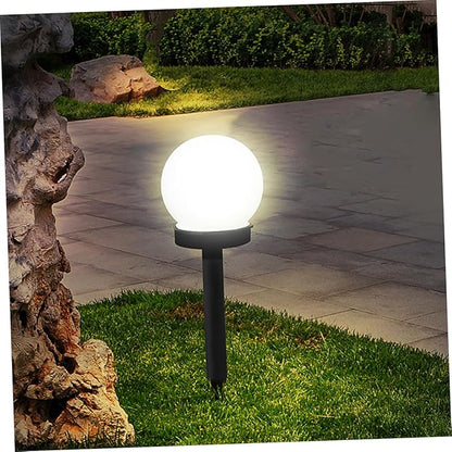 4pcs Solar Lawn Lights Warm White Garden Path Ground Plug Outdoor Waterproof Courtyard Landscape Lighting