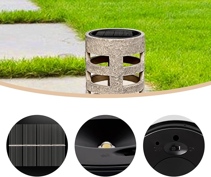 2 Pack Solar Lights Replacement Top DIY Solar Lights Panel for Outdoor solars Lights
