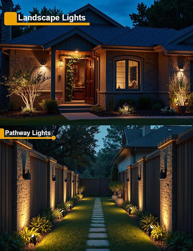 12W Landscape Lights Low Voltage LED Landscape Lighting Spotlight Waterproof Garden Pathway Christmas Decorative | Lumora