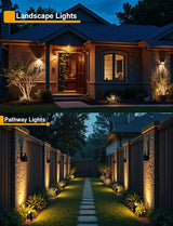 12W Landscape Lights Low Voltage LED Landscape Lighting Spotlight Waterproof Garden Pathway Christmas Decorative | Lumora