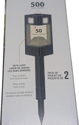Infinity X1 Solar Path & Motion Security Lights (2-Pack) – 500 Lumens Motion Activated, 50 Lumens Dusk-to-Dawn | Lumora