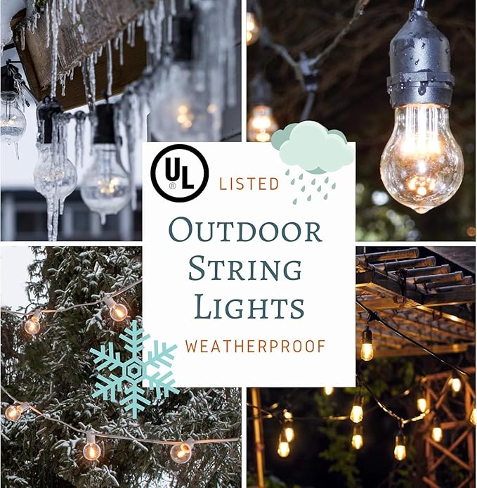 Hometown Evolution, Inc. E26 Commercial String Lights with 16 Gauge Wire (S14 LED - Outdoor Security Flood Light | Lumora