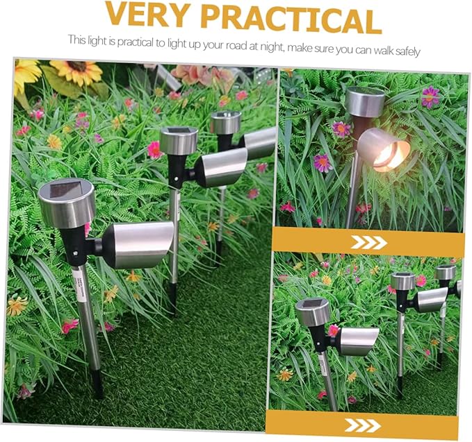 BESPORTBLE 2pcs Solar Pathway Lights Durable Lawn Solar Lamps for Garden Patio Decoration Energy-Saving Outdoor | Lumora