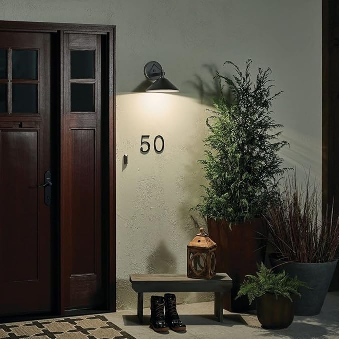 Kichler Ripley 9" 1 Light Outdoor Wall Light in Olde Bronze® | Lumora