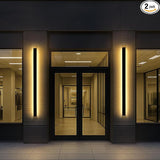 Outdoor Wall Sconce set of 2,79 Inch Outdoor Wall Lights, Waterproof Ip65 Long Linear Led Porch Lights, 3000k Light | Lumora