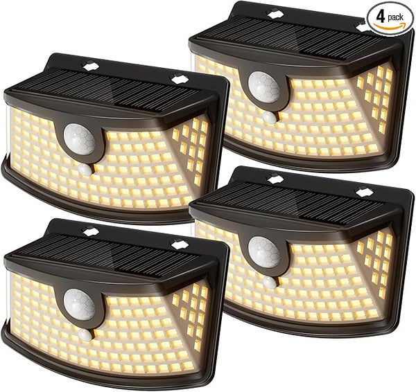 Aootek New Solar Motion Sensor Lights 120 LEDs with Lights Reflector,270° Wide Angle, IP65 - Outdoor Path Light | Lumora