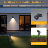Low Voltage Landscape Lighting,8 Pack Outdoor LED Landscape Spotlights with Transformer 27V Garden Lights Pathway | Lumora