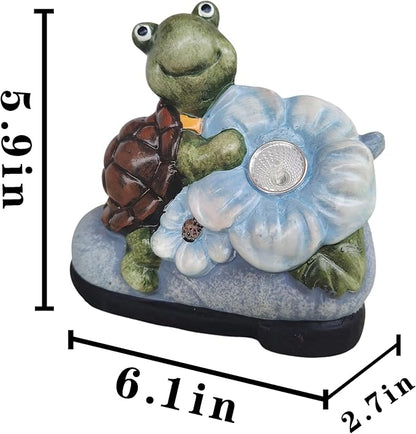WYQF501 Solar Outdoor Light – Unique Turtle and Shoes Design, 6-8 Hours Illumination, Perfect for Pathways and Stairs