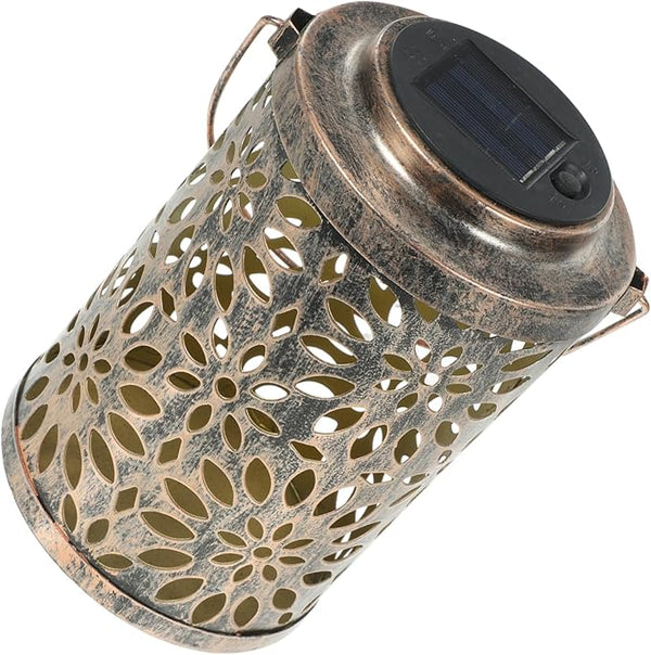 Lurrose 1pc Delicate Solar Lamp Hollowed Handle Projection Light Outdoor Decoration for Garden Balcony and Lawn | Lumora