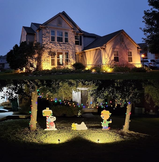 TOVEENEN LED Outdoor Landscape Spotlight 120V 12W Waterproof Spot Lights for Yard House Garden Christmas Lighting | Lumora